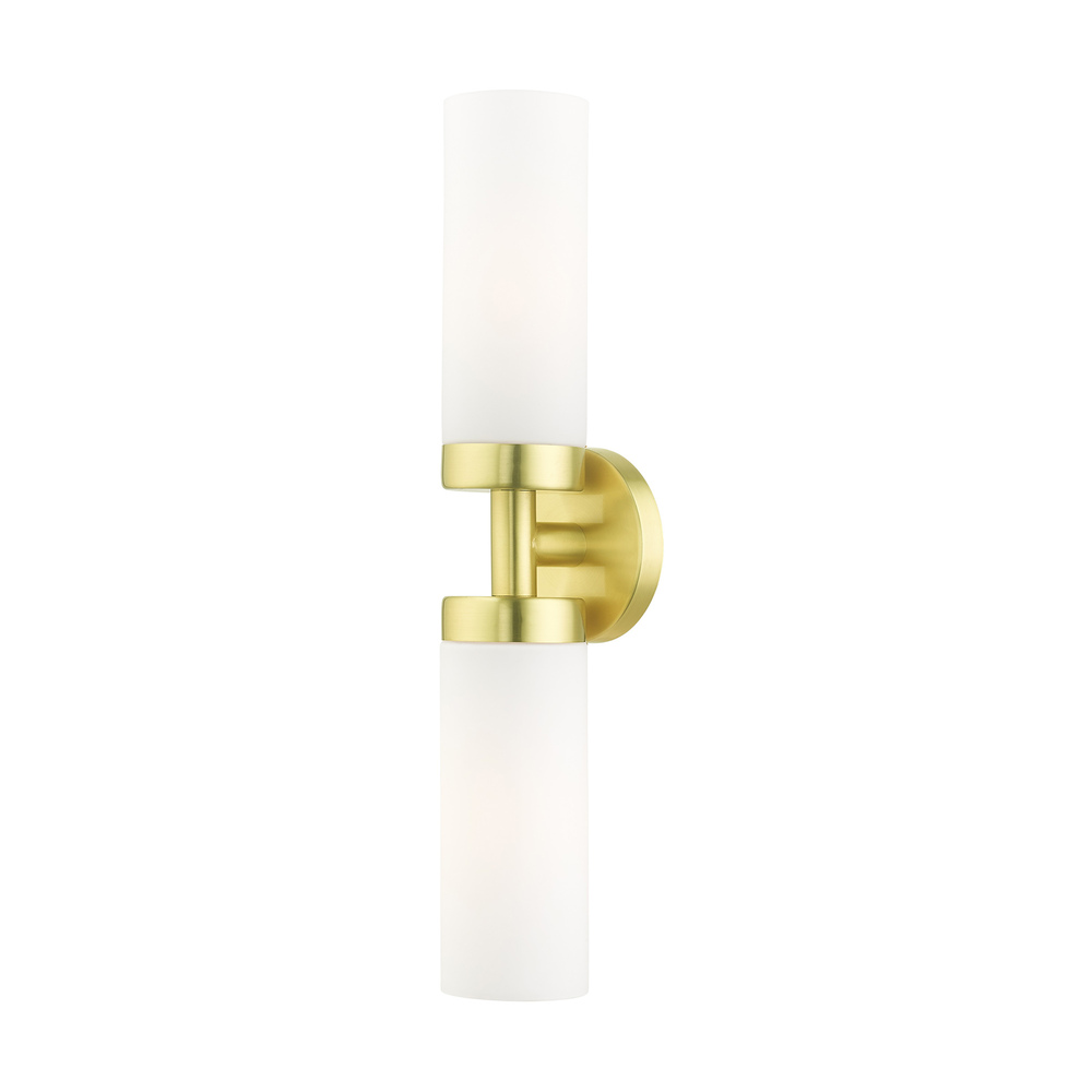 2 Lt Satin Brass ADA Vanity Sconce