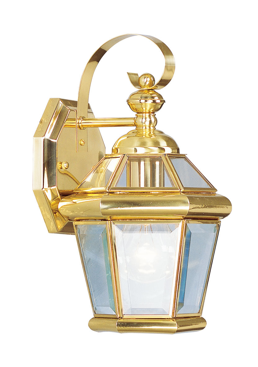 1 Light PB Outdoor Wall Lantern