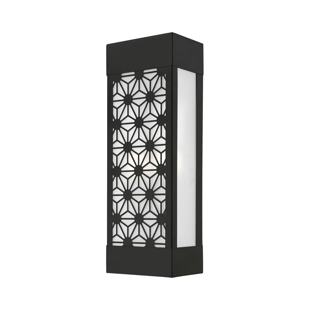 2 Light Black Outdoor ADA Sconce