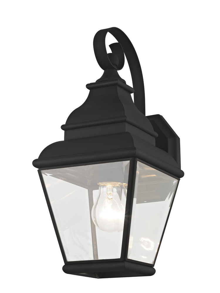 1 Light Black Outdoor Wall Lantern