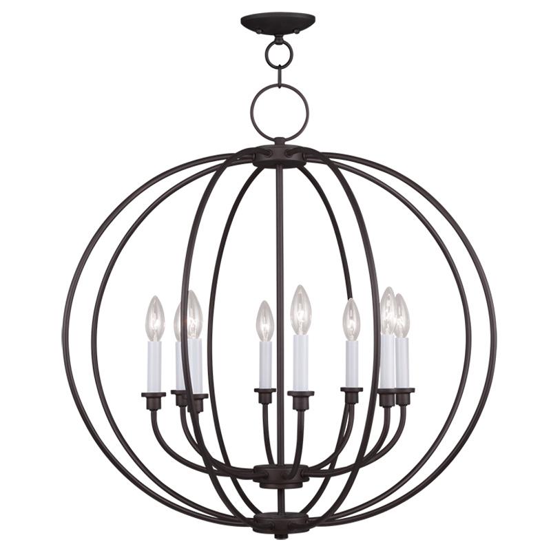 8 Light Bronze Chandelier