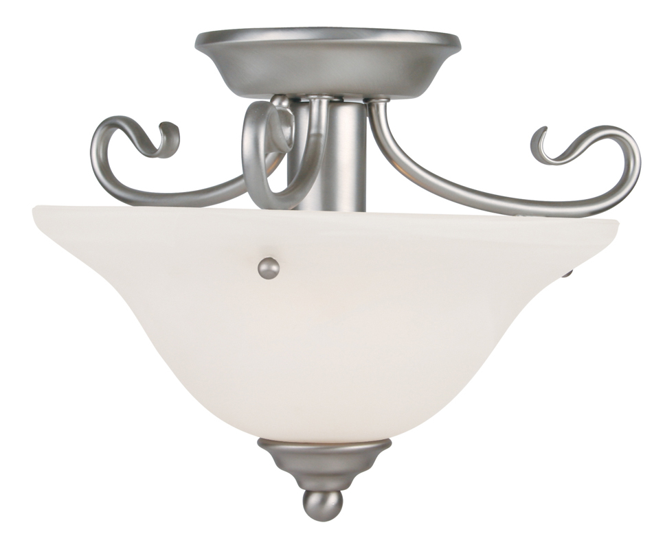 1 Light Brushed Nickel Ceiling Mount