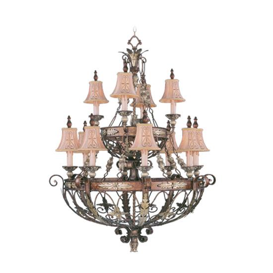 12 Light PBZ Chandelier