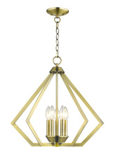 Livex Lighting 40925-01 - 5 Light Antique Brass Chandelier