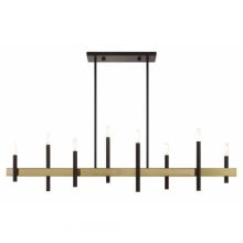 Livex Lighting 49338-07 - 8 Lt Bronze Linear Chandelier