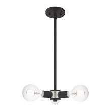 Livex Lighting 51133-04 - 3 Lt Black Mini Chandelier