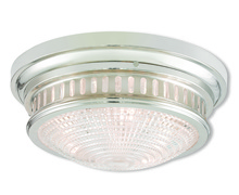 Livex Lighting 73053-35 - 3 Light Polished Nickel Ceiling Mount