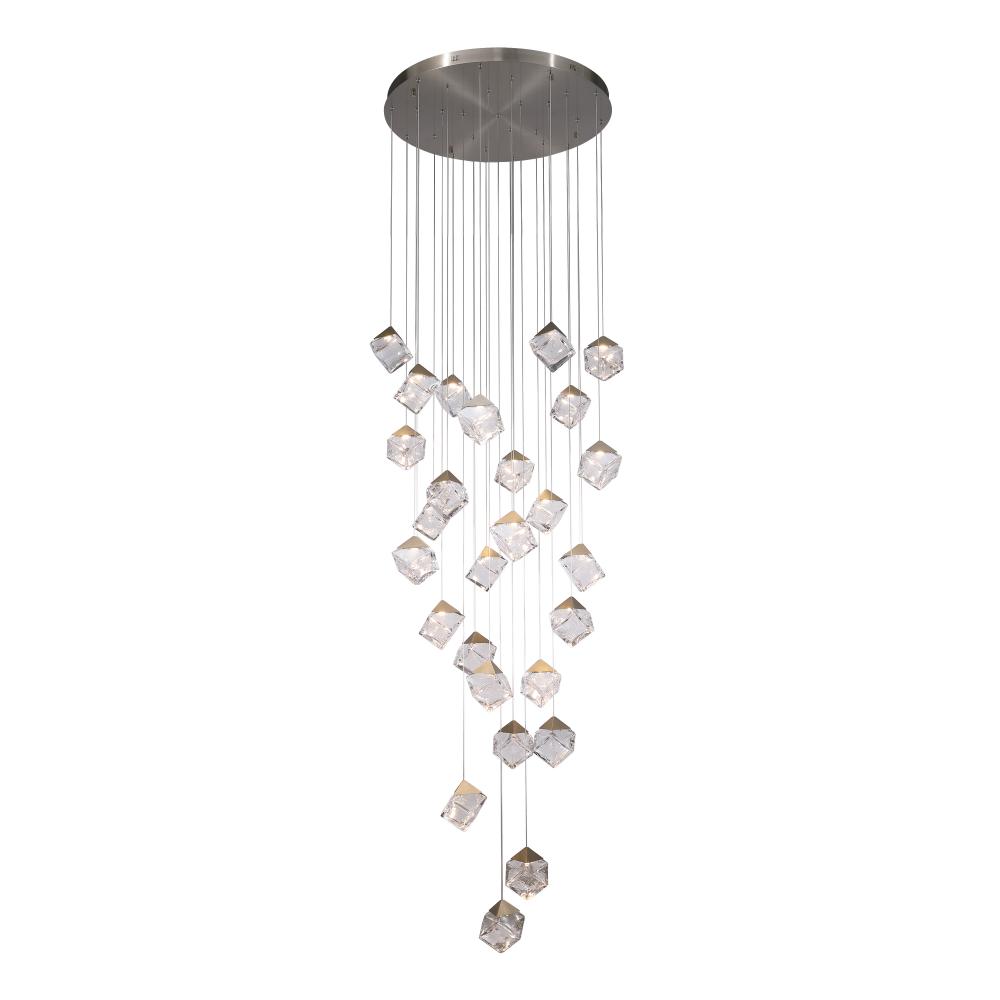 Pensey Multi - Light Chandelier In Brushed Nickel Finish