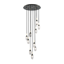 Kanova Lighting KCH1106R-10 - Avola 10 - Light Ice - Drop Round Chandelier