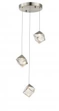 Kanova Lighting KPN3210R-3BN - Pensey 3 - Light Chandelier In Brushed Nickel Finish