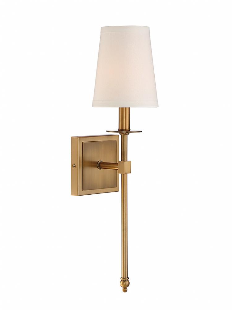 Monroe 1-Light Wall Sconce in Warm Brass