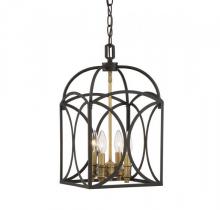 Savoy House 3-4080-4-79 - Talbot 4-Light Pendant in English Bronze and Warm Brass