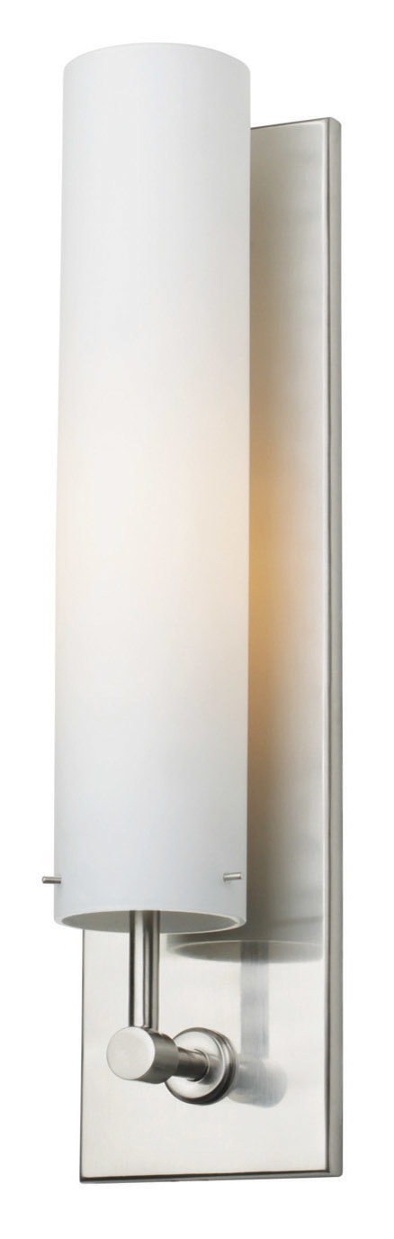 Wall Sconce Regis 13" Opal Satin Nickel Compact Fluorescent GU24 26W