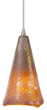 Stone Lighting PD166LVPNX3M - Pendant Swirl Lava Polished Nickel GY6.35 Xenon 35W Monopoint Canopy