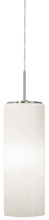 Stone Lighting PD186OPPNCF26M - Pendant Gauss Opal Polished Nickel CF 26W Monopoint