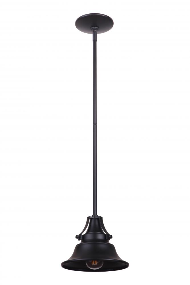 Union 1 Light Large Outdoor Pendant in Midnight