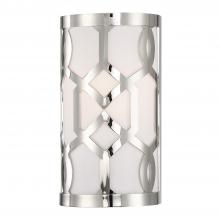 Crystorama 2262-PN - Libby Langdon Jennings 1 Light Polished Nickel Sconce