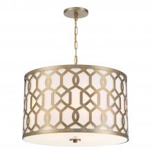 Crystorama 2266-AG - Libby Langdon Jennings 5 Light Aged Brass Pendant