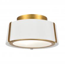 Crystorama FUL-903-GA - Fulton 2 Light Antique Gold Semi Flush Mount