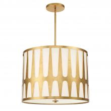 Crystorama ROY-809-GA - Royston 5 Light Antique Gold Pendant