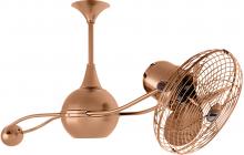 Matthews Fan Company B2K-BRCP-MTL - Brisa 360° counterweight rotational ceiling fan in Brushed Copper finish with metal blades.