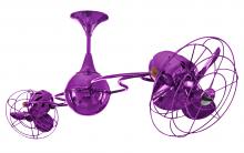 Matthews Fan Company IV-PURPLE-MTL - Italo Ventania 360° dual headed rotational ceiling fan in Ametista (Purple) finish with metal bla