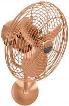 Matthews Fan Company MP-BRCP-MTL - Michelle Parede vintage style wall fan in brushed copper finish.