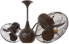 Matthews Fan Company VB-BZZT-MTL - Vent-Bettina 360° dual headed rotational ceiling fan in bronzette finish with metal blades.