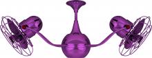 Matthews Fan Company VB-LTPURPLE-MTL - Vent-Bettina 360° dual headed rotational ceiling fan in Ametista (Purple) finish with metal blade