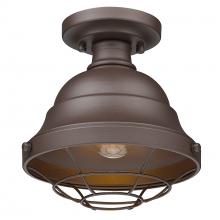 Golden 7316-OSF TBZ - Bartlett Outdoor Semi-Flush in Textured Bronze