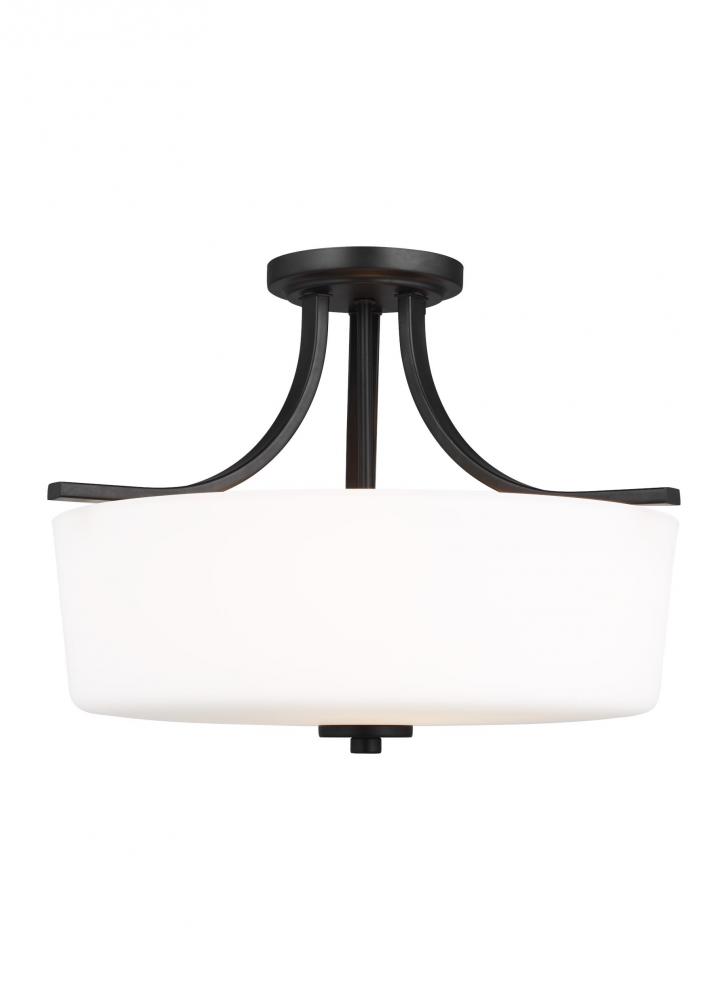 Three Light Semi-Flush Mount