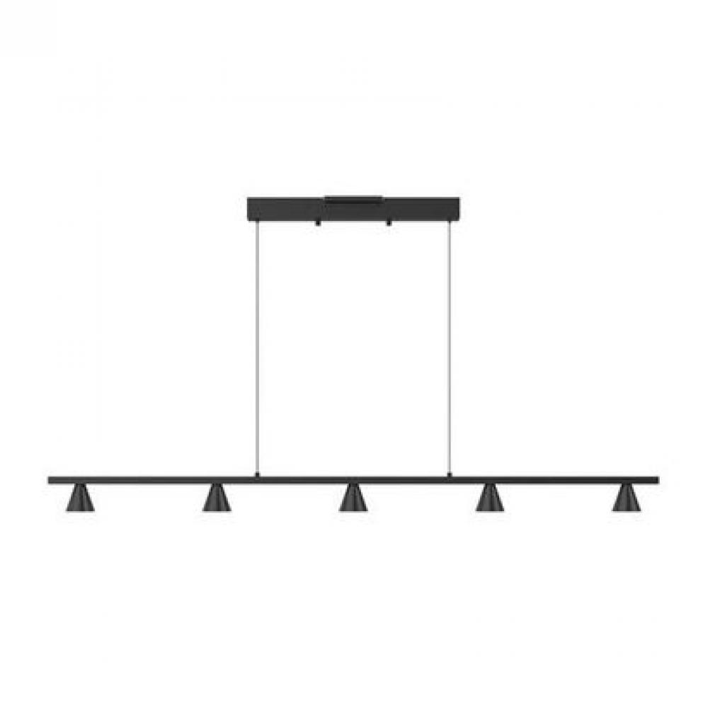 Dune 47-in Black LED Linear Pendant