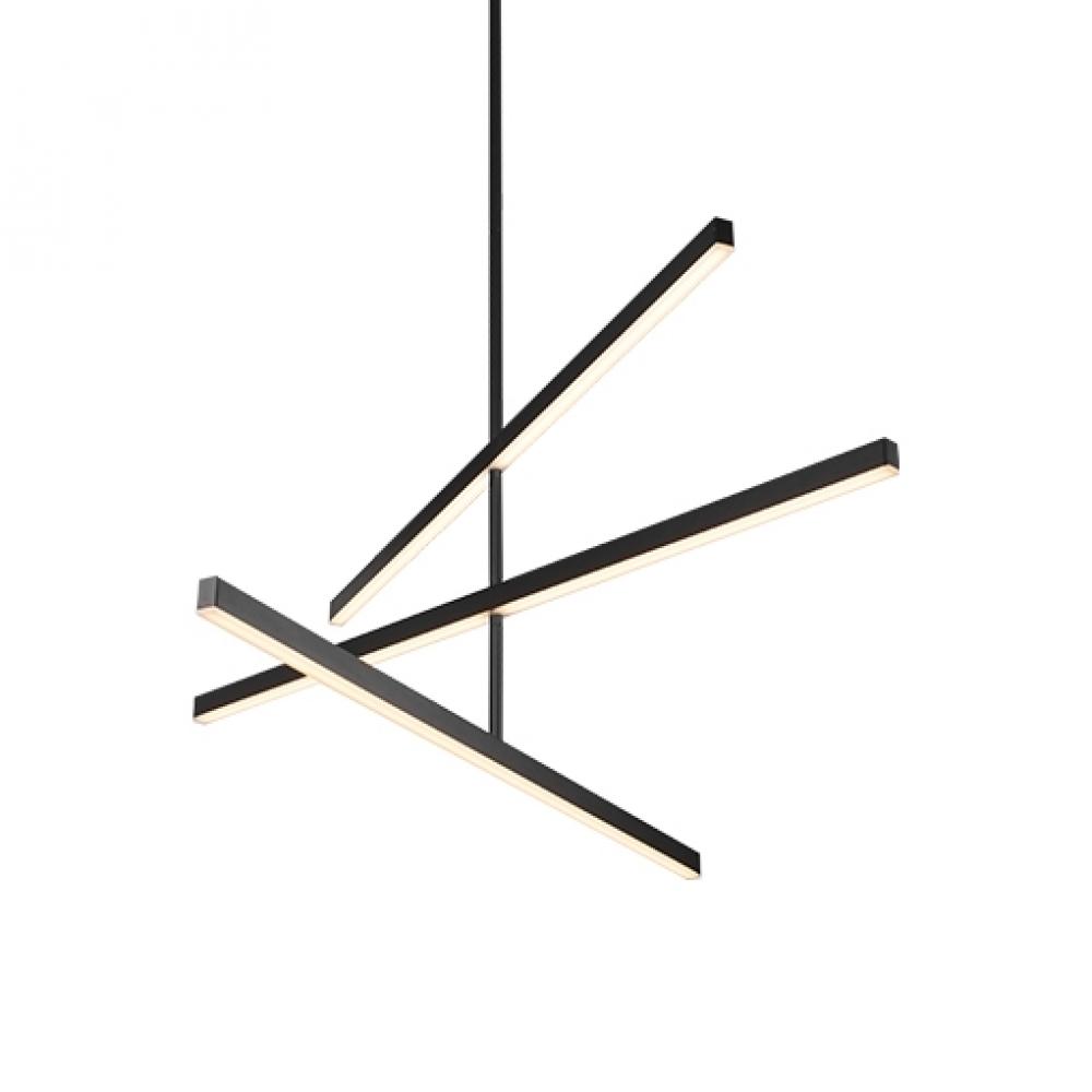 Vega 45-in Brushed Gold LED Chandeliers