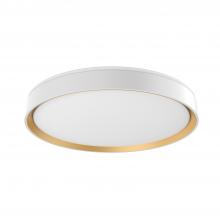 Kuzco Lighting Inc FM43920-WH/GD-5CCT - Essex 20-in White/Gold LED Flush Mount