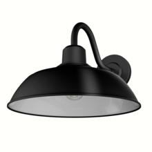 Hunter 46001 - Hunter Mill Valley Matte Black and White 1 Light Medium