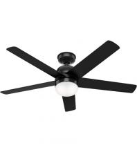 Hunter 50292 - Hunter 52 inch Anorak Matte Black WeatherMax Indoor / Outdoor Ceiling Fan with LED Light Kit