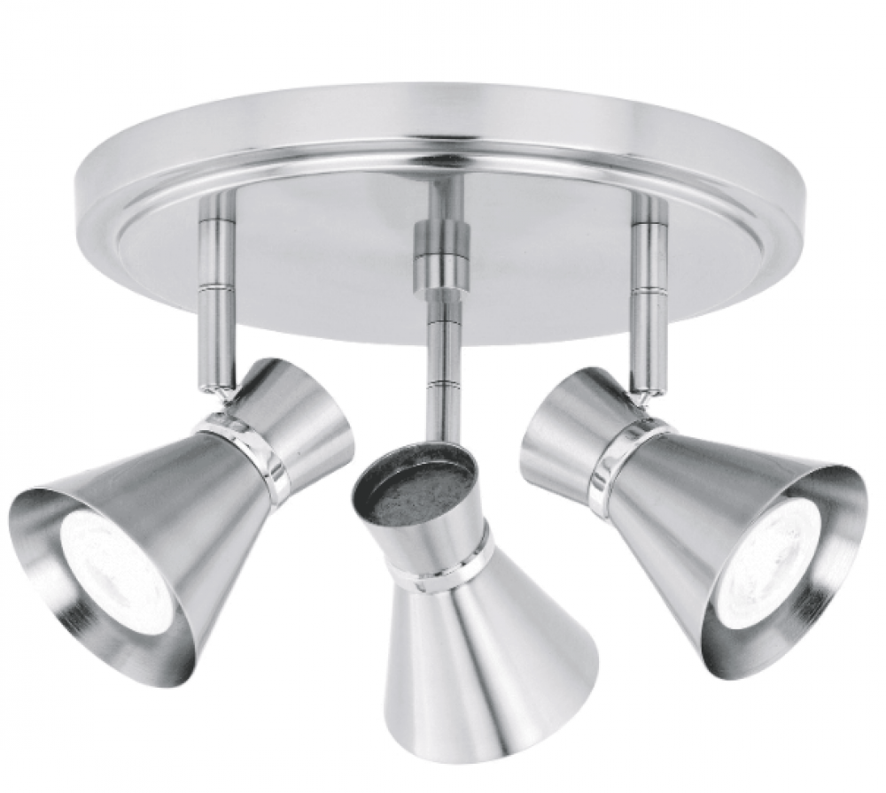 Alto 4L LED Directional Ceiling Light Brushed Nickel and Chrome