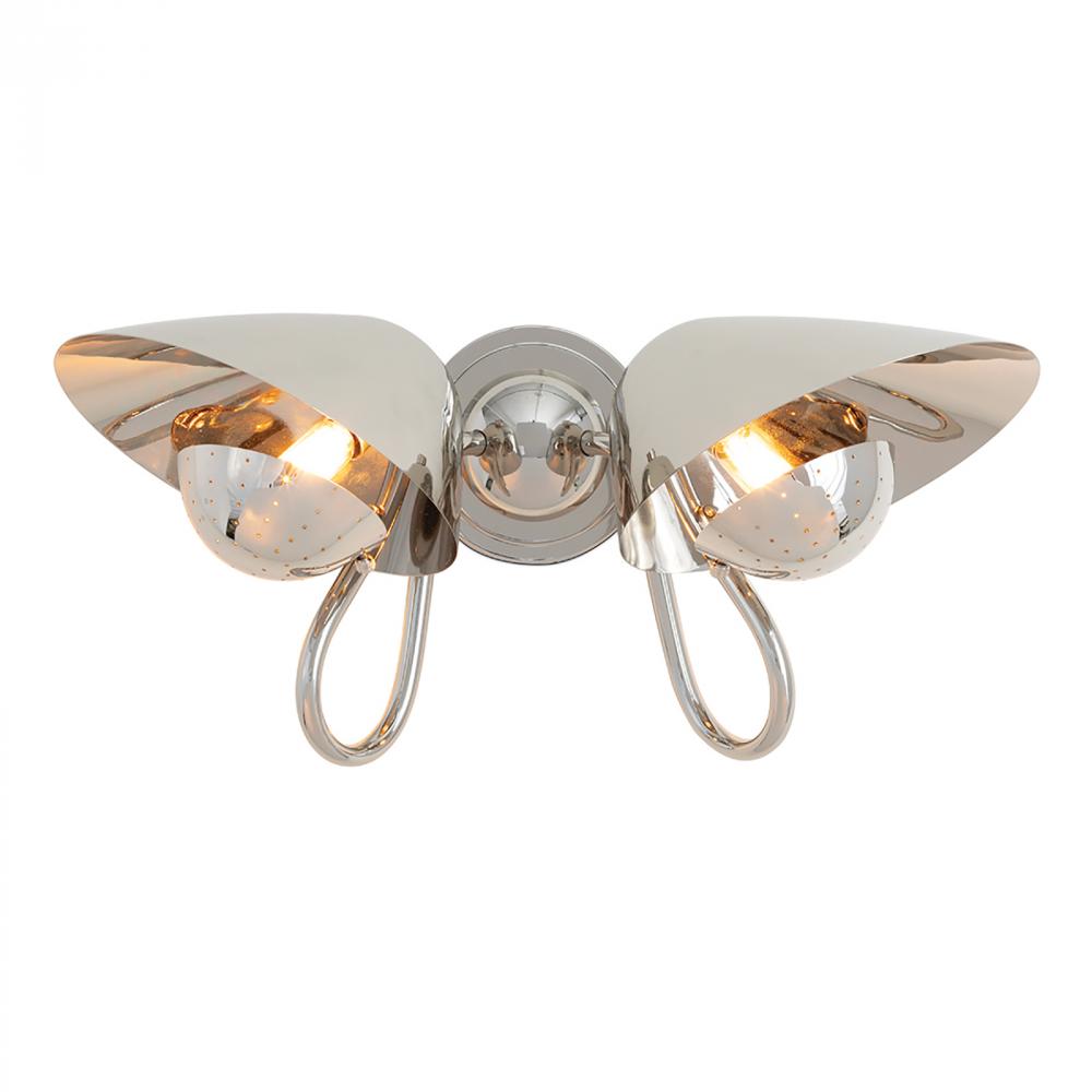 Regina Andrew Keaton Sconce Double (Polished Nic