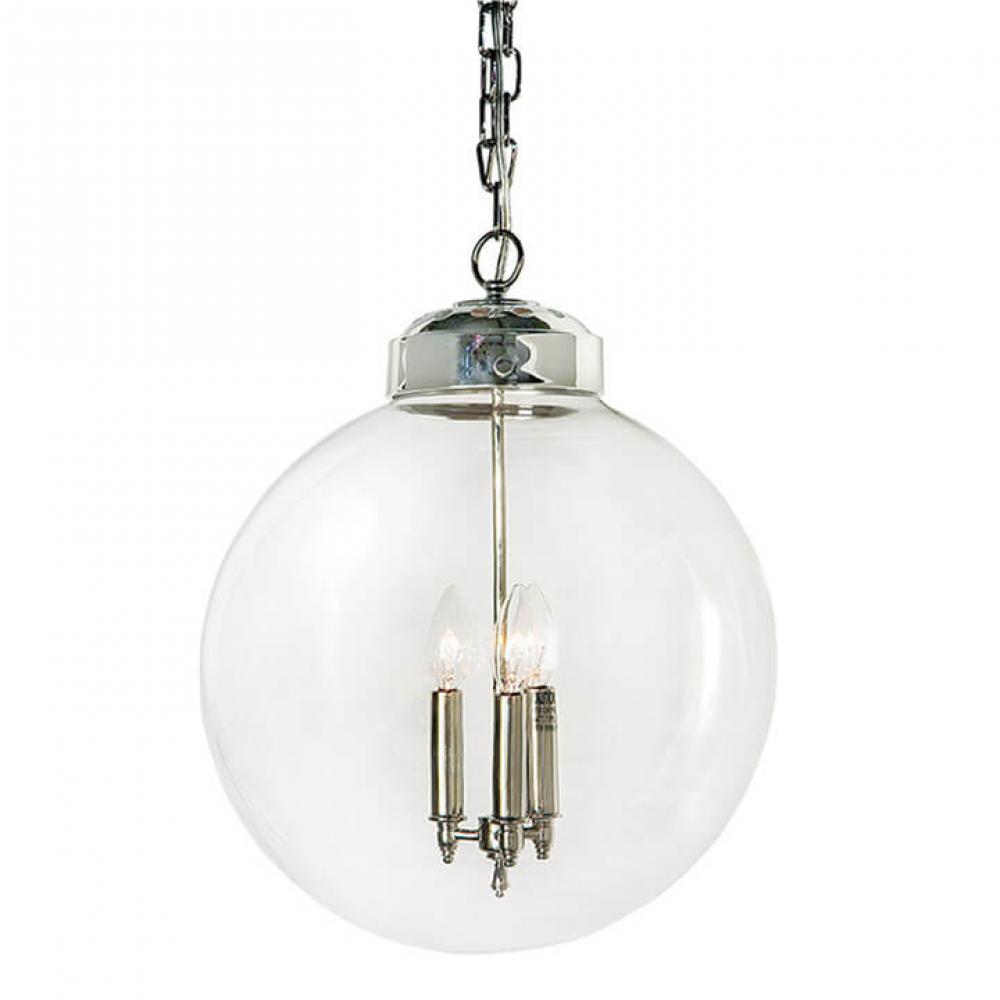 Regina Andrew Globe Pendant (Polished Nickel)