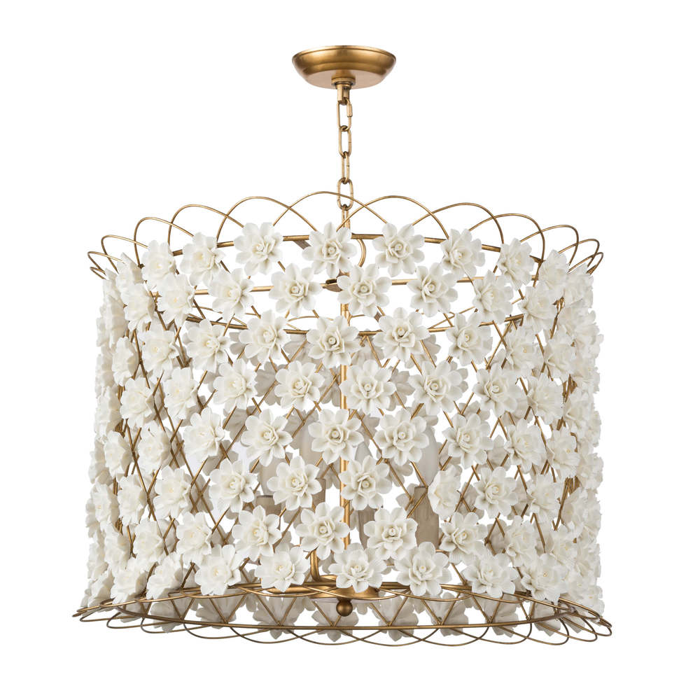 Regina Andrew Alice Porcelain Flower Chandelier