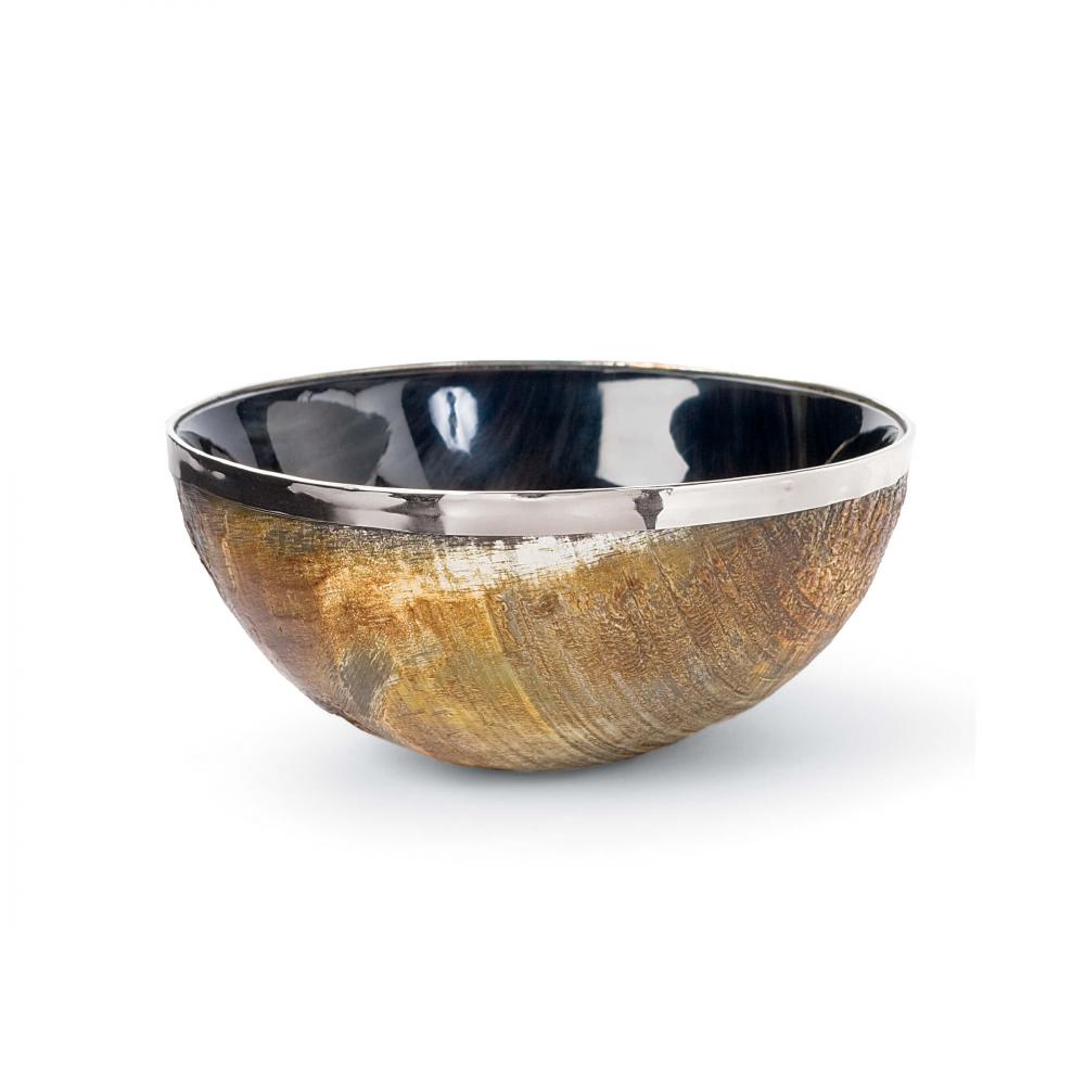 Regina Andrew Polished Horn And Brass Bowl