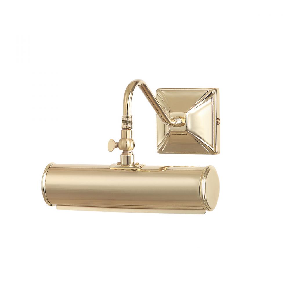 Leo 1 Light Small Picture Light in Polished Brass