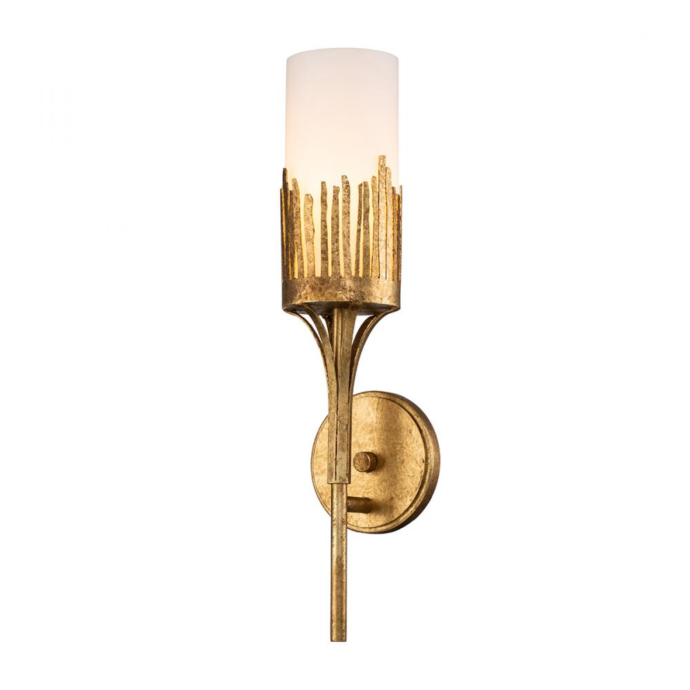 Sawgrass 1 Light Sconce in Gold Leaf