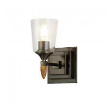 Lucas McKearn BB1022DB-1-F2G - Vetiver 1 Light Dark Bronze With Gold Accent