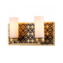 Lucas McKearn BB1185LG-2 - Ziggy 2 Lt Bath Bar in Laquered Gold