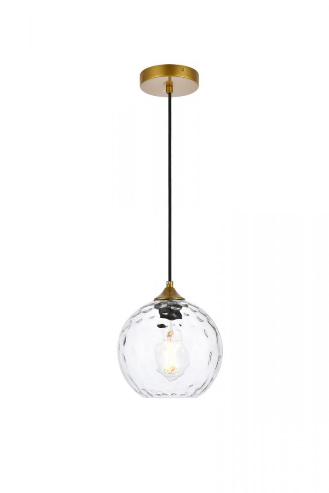 Cashel 8 inch brass pendant