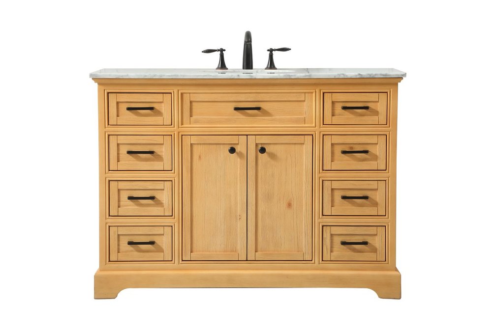 48 Inch Single Bathroom Vanity in Natural Wood