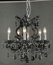 Elegant 2800D20B/SS - Maria Theresa 6 light Black Pendant