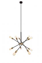 Elegant LD8003D28BK - Axel 10 light Chandelier