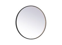 Elegant MRE6036BK - Pier 36 inch LED mirror with adjustable color temperature 3000K/4200K/6400K in black